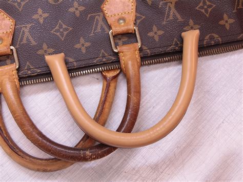 louis vuitton handles turning brown|Louis Vuitton leather cleaning products.